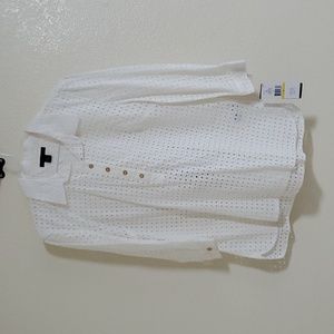 NWT Tommy Hilfiger Eyelet Top, Women's sz. Medium